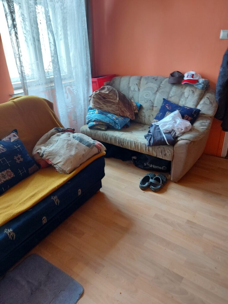 Pokój przed remontem Jana Kochanowskiego 12 lokal nr 2