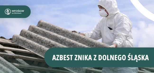 Logo kampanii Azbest znika z Dolnego Sląska